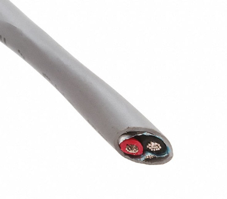 Alpha Wire M13232 SL005 | 2 Conductor Multi-Conductor Cable Slate 20 AWG Foil 100.0' (30.5m)