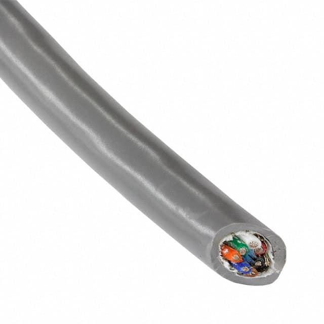 Alpha Wire 3467C SL005 | 7 Conductor Multi-Conductor Cable Slate 28 AWG Foil, Braid 100.0' (30.5m)