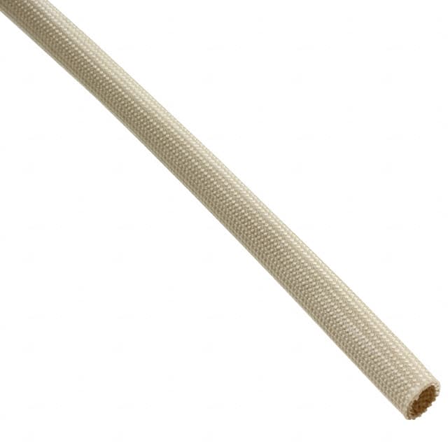 Alpha Wire PF2004 NA005 | Natural Fiberglass, Silicone Coated Braided Sleeving 0.204" (5.18mm) 100' (30.48m)