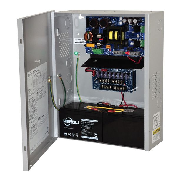 Altronix EFLOW104NK8V | Dual Output Power Supply/Charger, 8 Fuse Protected Auxiliary Class