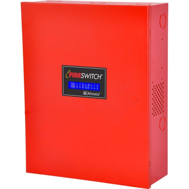 Altronix FIRESWITCH108V | NAC Power Supply, 4 Class A, 8 Class B, 24VDC @ 10A, LCD