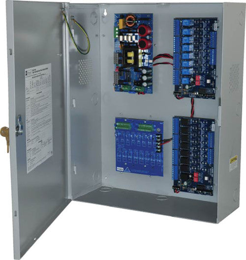 Altronix MAXFIT716AP | 16 Door Fused Access Power Controller Kit - BC750 enclosure with AL1024ULXB2, (2) ACM8, PD16W