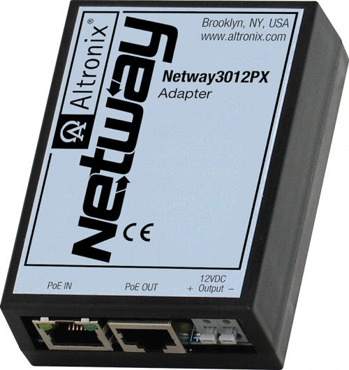 Altronix NETWAY3012PX | PoE Adapter, Converts PoE/PoE+ into 12VDC