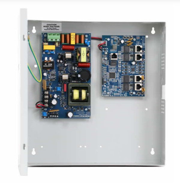 Altronix NETWAY5BTX | 5-port Hardened 802.3bt 4PPoE Switch with Power Supply/Charger - NEMA1 Rated Indoor Enclosure