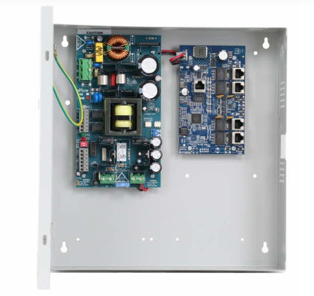Altronix NETWAY5PX | 5-port Hardened PoE+ Switch with Power Supply/Charger - NEMA1 Rated Indoor Enclosure BC300