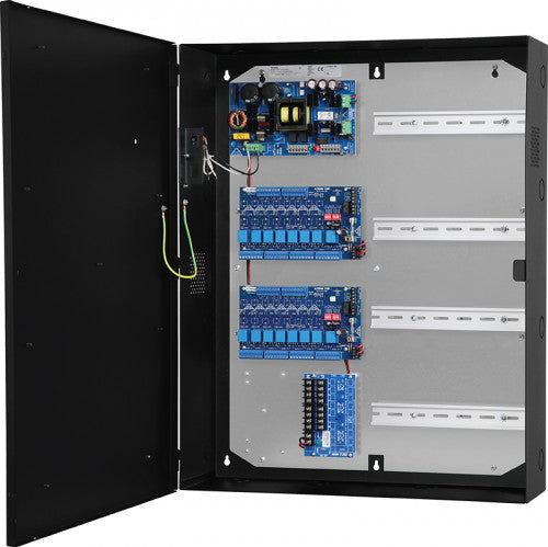 Altronix T2DK7F16D | 16-Door Altronix/DIN Rail Access and Power Integration Kit - Trove2DR2 with eFlow104NTB, Two (2) ACM8CB, PD8ULCB, Four (4) D10, RSB1