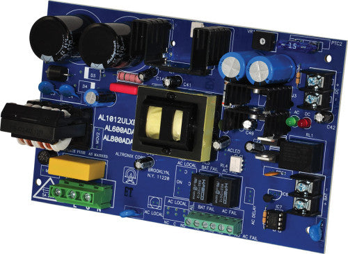 Altronix AL1012ULXB | Power Supply Charger, Single Fused Output, 12VDC @ 10A, 115VAC, Board