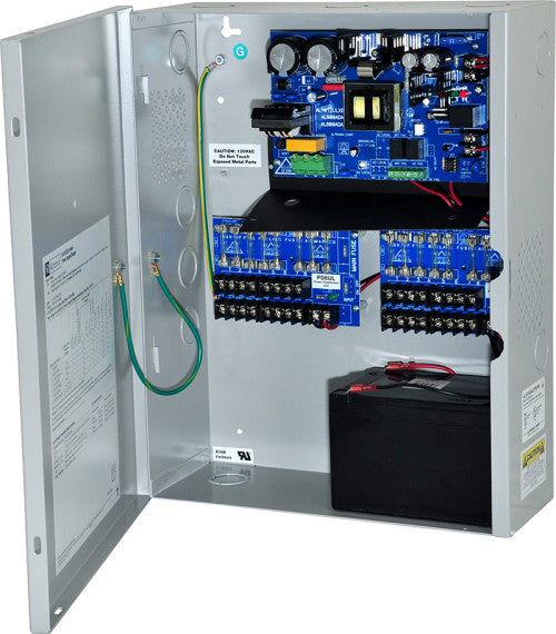 Altronix AL1012ULXPD16 | Power Supply Charger, 16 Fused Outputs, 12VDC @ 10A, 115VAC, BC400 Enclosure