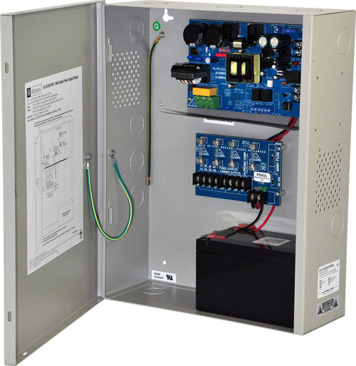 Altronix AL1012ULXPD4 | Power Supply Charger, 4 Fused Outputs, 12VDC @ 10A, 115VAC, BC400 Enclosure