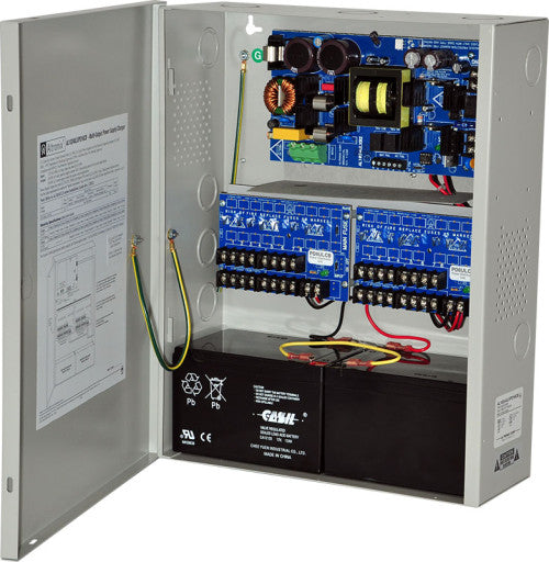 Altronix AL1024ULXPD16CB | Power Supply Charger, 16 PTC Class 2 Outputs, 24VDC @ 10A, 115VAC, BC400 Enclosure