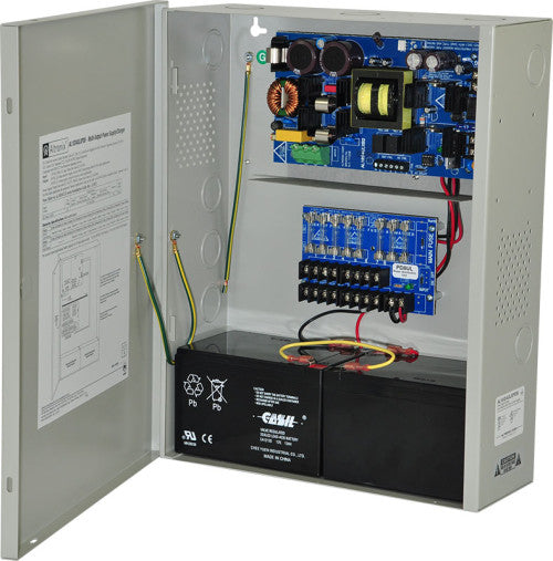 Altronix AL1024ULXPD8 | Power Supply Charger, 8 Fused Outputs, 24VDC @ 10A, 115VAC, BC400 Enclosure