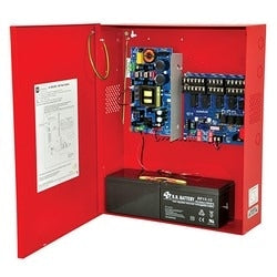 Altronix AL1042ADA220 | NAC Power Supply, 4 Class A or 4 Class B Outputs, 24VDC @ 10A, 220VAC, Red BC600 Enclosure
