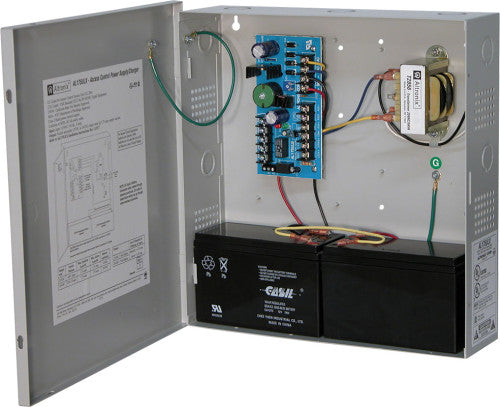 Altronix AL175ULX | Access Control Power Supply Charger, 2 PTC Class 2 Outputs, 12/24VDC @ 1.75A, 115VAC, BC300 Enclosure