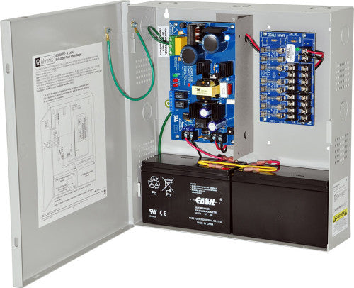 Altronix AL300ULPD8 | Power Supply Charger, 8 Fused Outputs, 12/24VDC @ 2.5A, 115VAC, BC300 Enclosure