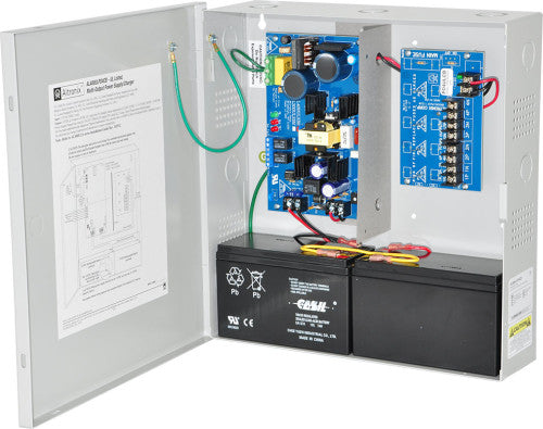 Altronix AL400ULPD4CB | Power Supply Charger, 4 PTC Class 2 Outputs, 12/24VDC @ 4A, 115VAC, BC300 Enclosure