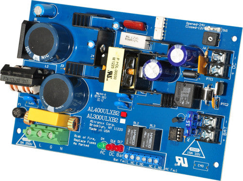 Altronix AL400ULXB2 | Power Supply Charger, Single Class 2 Output, 12/24VDC @ 4A, 115VAC, Board
