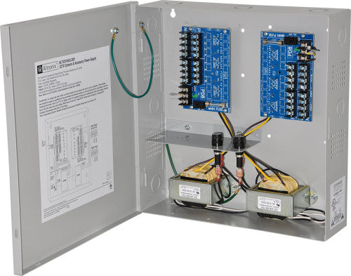 Altronix ALTV2416ULCBX | CCTV Power Supply, 16 PTC Class 2 Outputs, 24/28VAC @ 7A, 115VAC, BC300 Enclosure