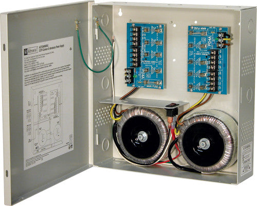 Altronix ALTV248600220 | CCTV Power Supply, 8 Fused Outputs, 24/28VAC @ 28A, 220VAC, BC300 Enclosure