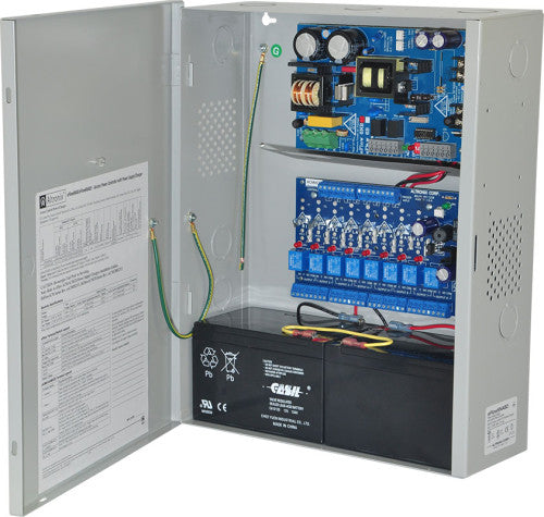 Altronix EFLOW6NA8D | Access Power Controller w/ Power Supply/Charger, 8 PTC Class 2 Relay Outputs, 12/24VDC, 6A, Aux Output, 6A FAI, 115VAC, BC400 Enclosure