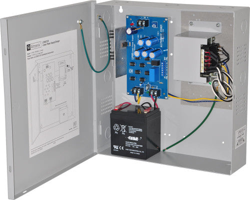 Altronix LPS5C12X | Linear Power Supply/Charger, Single Class 2 Output, AC Fail Supervision, 12VDC @ 3.5A, 115VAC, BC300 Enclosure