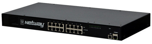 Altronix NETWAY8GL | Network Managed PoE Midspan, 8 Port, 10/100/1000, 60W max per port (240W total power), Battery Charging, 115/230VAC Input