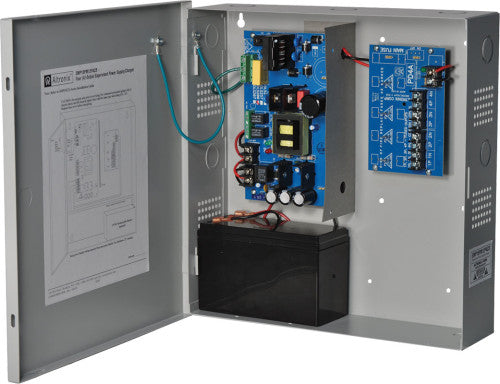 Altronix SMP10PM12P4CB | Power Supply Charger, 4 PTC Outputs, 12VDC @ 10A, 115VAC, Supervision, BC300 Enclosure