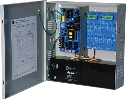 Altronix SMP10PM24P16CB | Power Supply Charger, 16 PTC Outputs, 24VDC @ 10A, 115VAC, Supervision, BC300 Enclosure