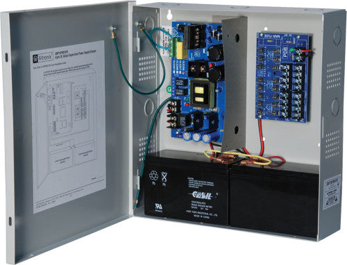 Altronix SMP10PM24P8 | Power Supply Charger, 8 Fused Outputs, 24VDC @ 10A, 115VAC, Supervision, BC300 Enclosure