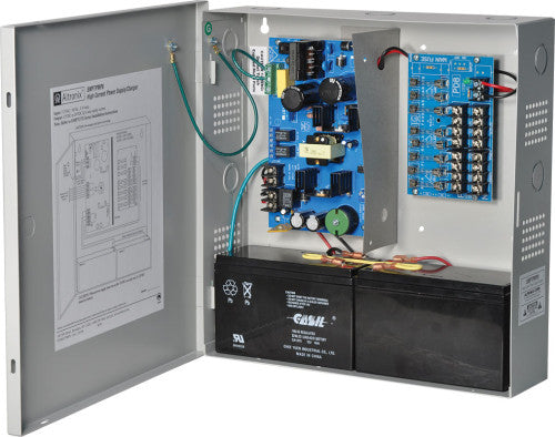Altronix SMP7PMP8 | Power Supply Charger, 8 Fused Outputs, 12/24VDC @ 6A, 115VAC, Supervision, BC300 Enclosure