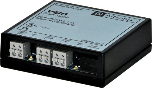Altronix VB6 | Voltage Booster, Converts 24VAC or 24VDC to 56VDC @ 30W, 2 Outputs
