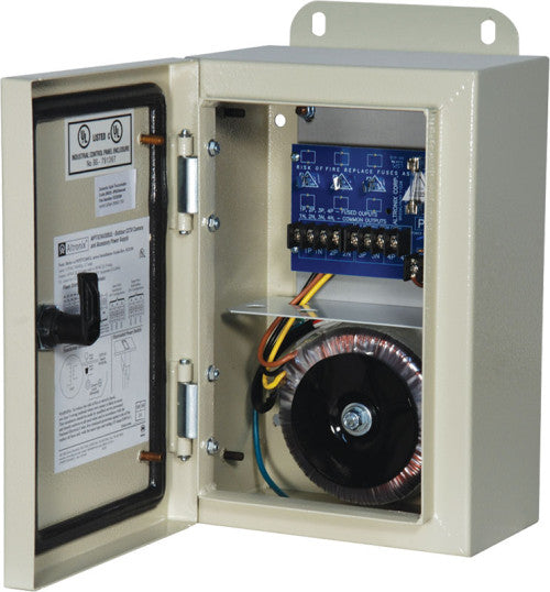 Altronix WPTV244300UL | CCTV Power Supply, Outdoor, 1 Fused and 3 PTC Outputs, 24/28VAC @ 12.5A, 115VAC, WP1 Enclosure