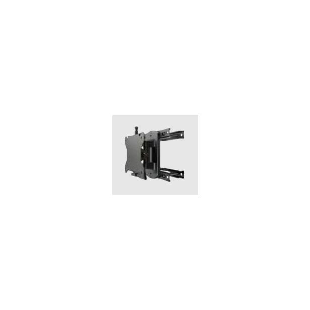 American Dynamics ADMMWT75PKITW | 75MM Vesa Pivoting Wall Mount with Pole Kit, White