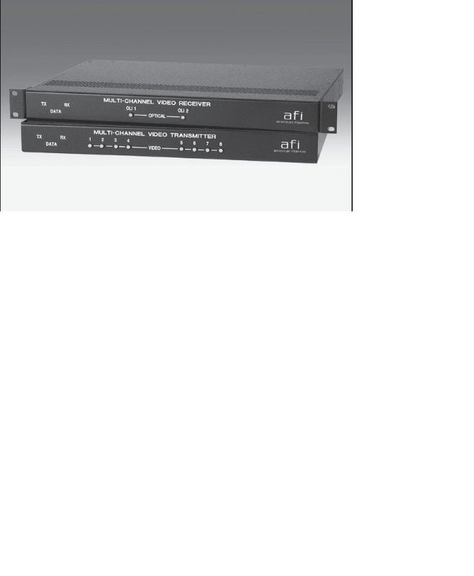 American Fibertek MRT880CSL | Single Fiber 8 Channel Video Transmitter