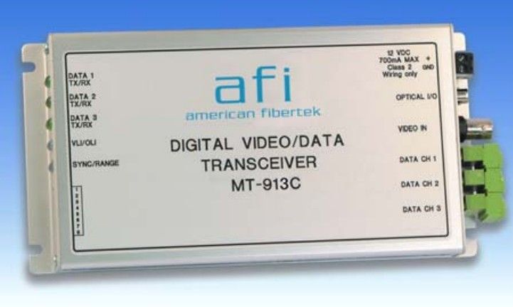 American Fibertek MT913C | 10 Bit Video & 3 MPD Data Module Transmitter