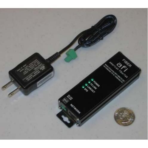 American Fibertek MTX1MFXST | Mini Ethernet Media Converter - Single Fiber Multimode