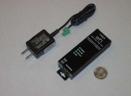 American Fibertek MX1MFXSC | Mini Ethernet Media Converter, Dual Fiber Multimode