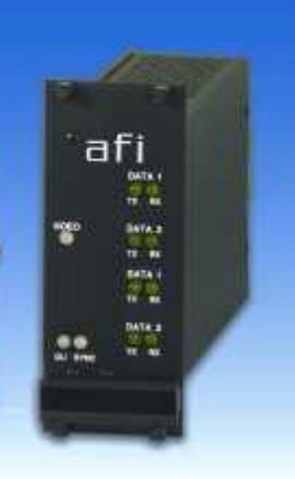 American Fibertek RR9P9E | Ethernet + Alarm Contact Rack Card Rx 12dB Multi-Mode 2Km 1 Fiber