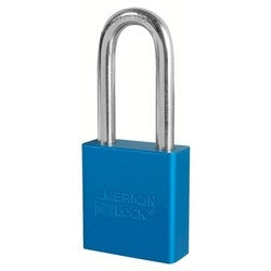 American Lock A1206BLU KA 43455 | Aluminum Rekeyable Padlock, Blue, 5-Pin, 2" Shackle, Keyed Alike 43455