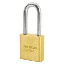 American Lock A20D | Non-Rekeyable Padlock, Brass Body, 5-Pin, 1-1/8" Shackle, Carded