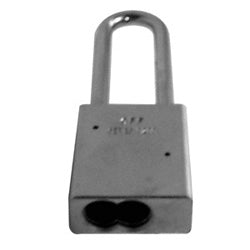 American Lock A3202WO | Steel IC Core Padlock Body, Chrome, 3" Shackle, No Cylinder