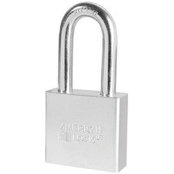 American Lock A3261WO | IC Core Padlock, Steel Body, Chrome, 2" W x 3/4" T, 2" Clearance Boron Shackle, Without Cylinder