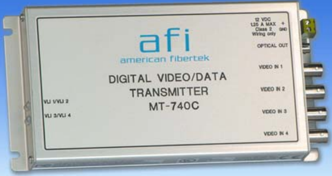 American Fibertek MR-740C - TRANSMISSION - 4 CHANNEL VIDEO RCVR-