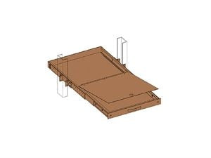 Amphenol Network Solutions 02183-02 | Storage Tray, Sliding Shelf, 85 lb. Shelf, With Slide-Out Writing Surface