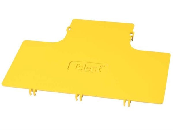 Amphenol Network Solutions 027-2000-4011 | T-Transition Cover, UL 94 V-0 ABS plastic, Yellow, Height 4 in.