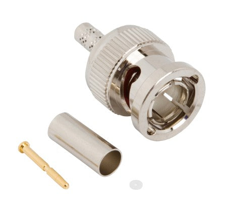 Amphenol RF 031-70537-12G | Plug, Crimp, Connectors, Plug, Brass