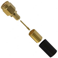 Amphenol RF 901-9511-1 | SMA Plug Braid Crimp for RG55, 142, 223, 400 Non-Captive Solder Contact