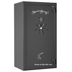 Amsec American Security BFX6636-LTE-F-BK-A | 66 X 36 X26, Black, Chorme Trim