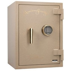 Amsec American Security UL1812-LTE-GR | Fire & Impact Safe, 2-Hour Fire, 1-Adjustable Shelf, Chrome on Granite Textured