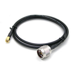 Antaira Technologies CB-RSMAM-NM-C200-1M | RF Cable, Reverse SMA Female to N-type Male, C200, 1 Meter