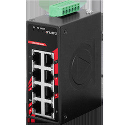 Antaira Technologies LNX-C800-T | 8-Port Industrial Compact Unmanaged Ethernet Switch with 8 10/100Tx; EOT: -40C to 75C